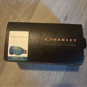 Oakley Ski Goggles Flight Deck M Matte Black Prizm Snow Argon Iridium